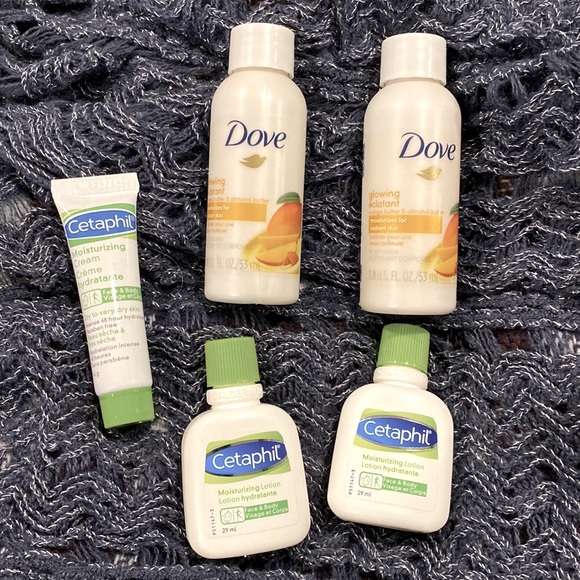 Various samples. Yves Rocher Perfume, Dove Body wash, Cetaphil face moisturizer - Picture 3 of 6